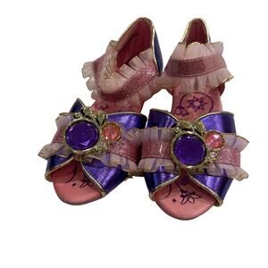 Disney Rapunzel Dress Up Shoes sz 13/1 Tangled Princess Shoes Costume